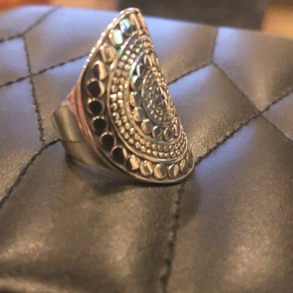 Elegant Silver Statement Ring - image 3